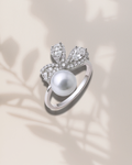 Japan Akoya Pearl Crown Ring