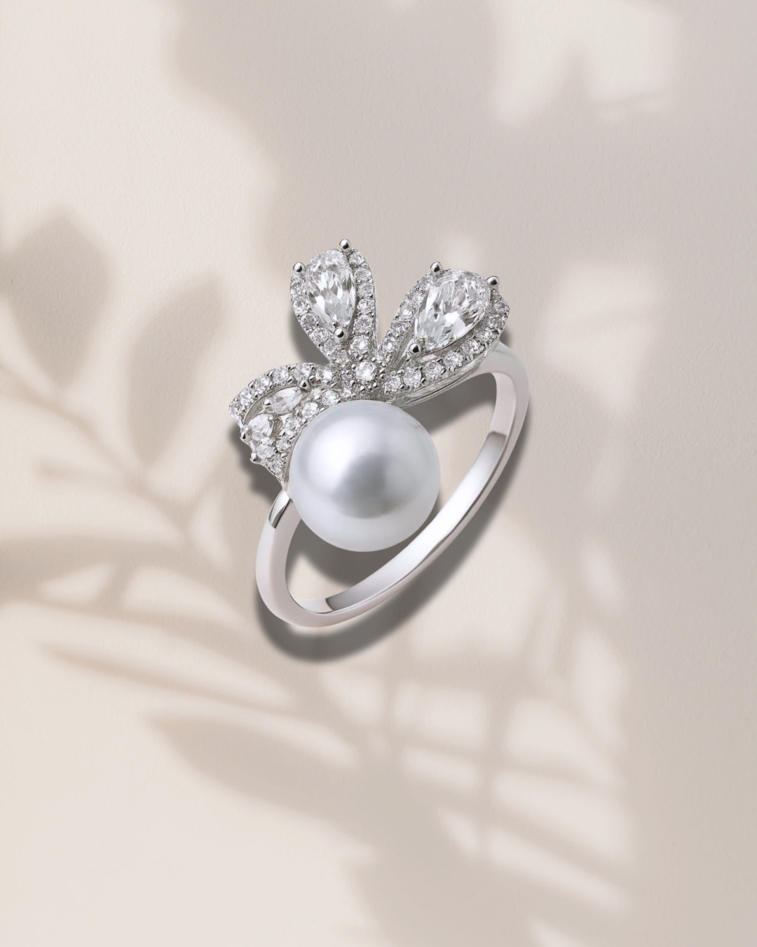 Japan Akoya Pearl Crown Ring