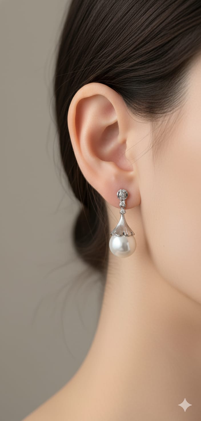Freshwater Vintage Pearl Earrings – 10mm+
