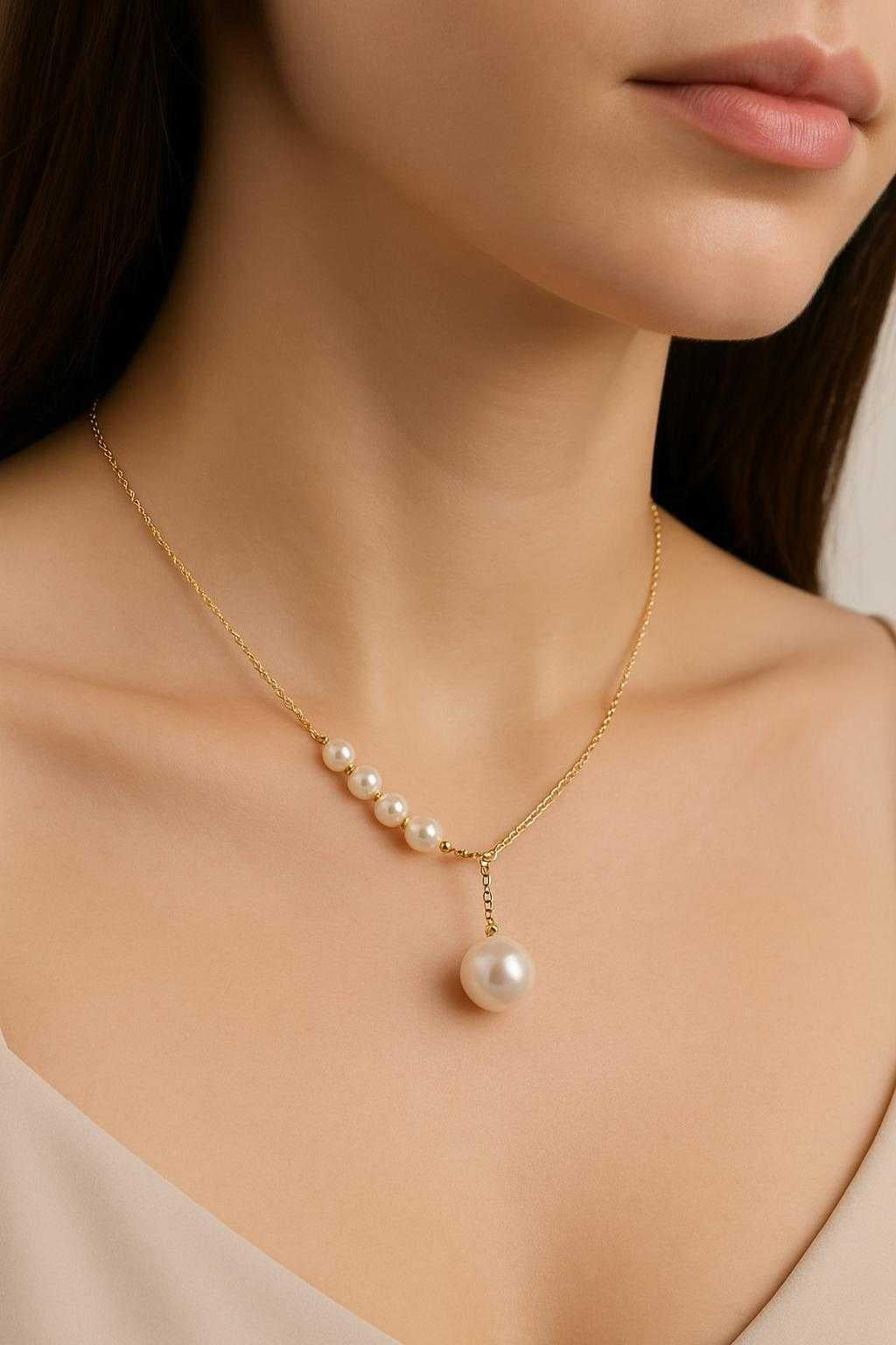 Freshwater Lady Drop Pearl Pendant – 7mm (Gold Plated)