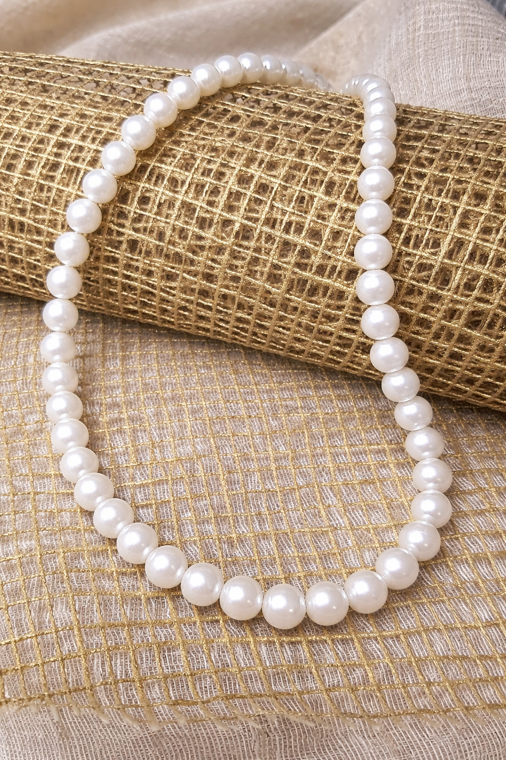 Classic White Freshwater Pearl Necklace