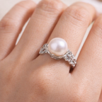 Freshwater Pearl Lace Ring – 9mm