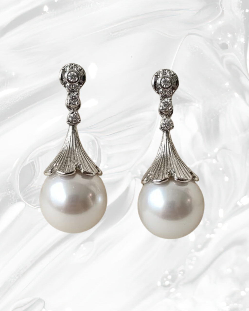 Freshwater Vintage Pearl Earrings – 10mm+