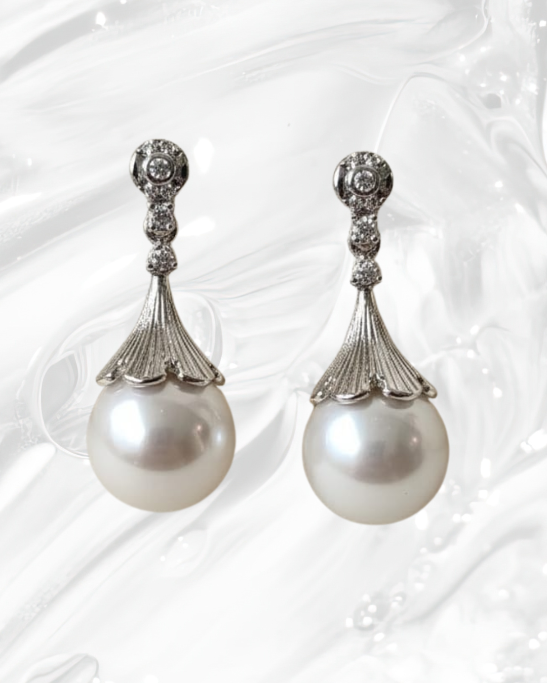 Freshwater Vintage Pearl Earrings – 10mm+