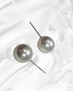 Japan Akoya Silver Blu™ Pearl Earrings – 8mm