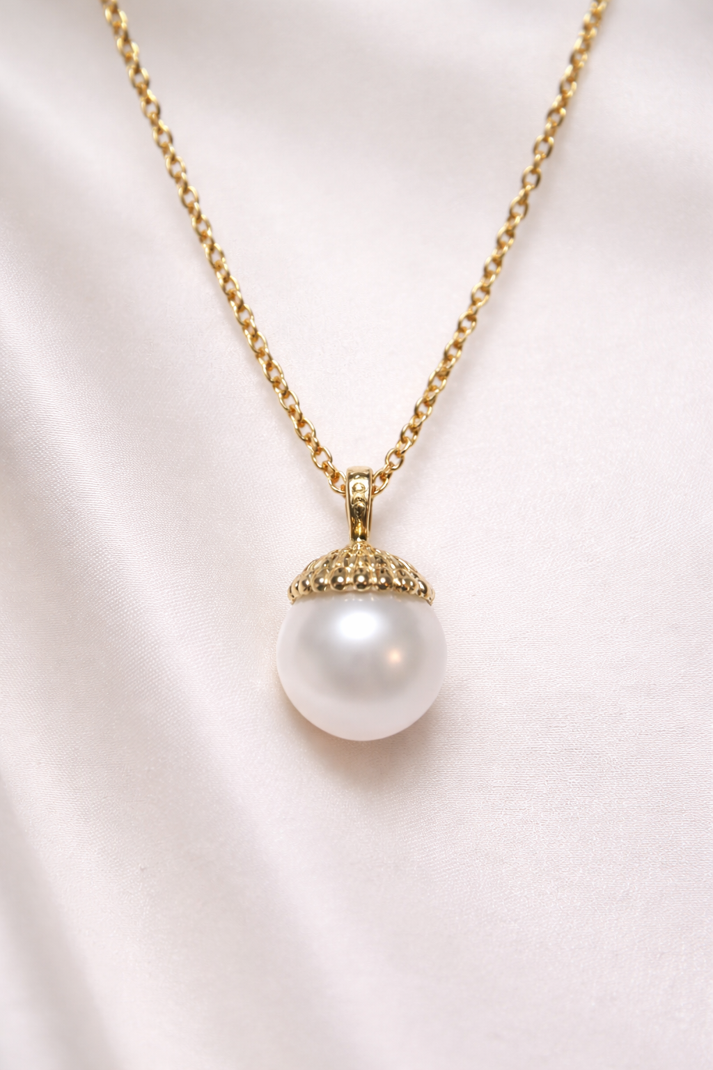 Japan Akoya Golden Crown Pearl Pendant – 9mm