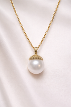 Japan Akoya Golden Crown Pearl Pendant – 9mm