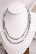 Akoya Silver Grace Double Necklace