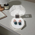 Japan Akoya Pearl Earrings – 5mm+ (Blush & Deep Teal Edition)