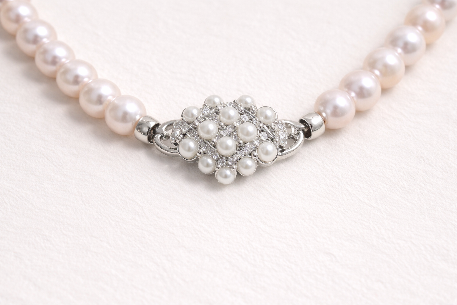 Akoya Silver Blue Pearl Necklace