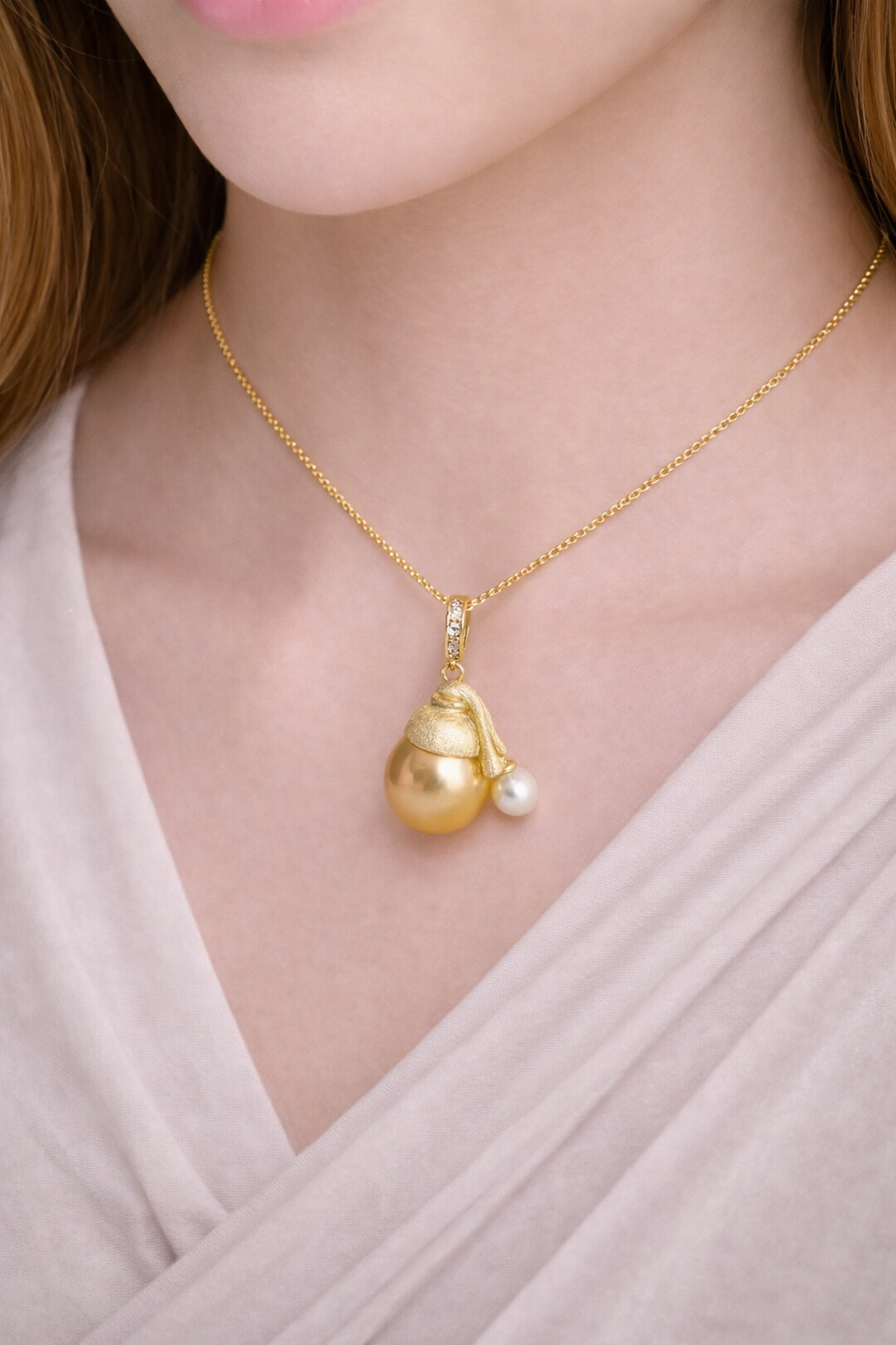 South Sea Golden Aurora Pearl Pendant